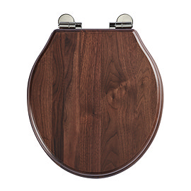 Roper Rhodes Greenwich Wooden Soft Close Toilet Seat - Walnut