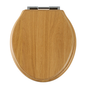 Roper Rhodes Greenwich Wooden Soft Close Toilet Seat - Oak Large Image
