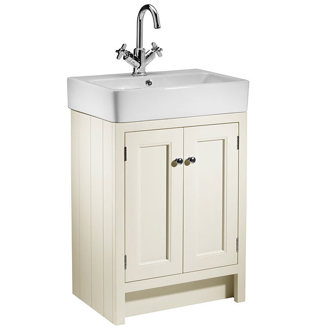 Roper Rhodes Hampton 550mm Countertop Unit & Basin - Vanilla Large Image