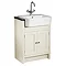 Roper Rhodes Hampton 600mm Semi-Countertop Unit & Basin - Vanilla Large Image