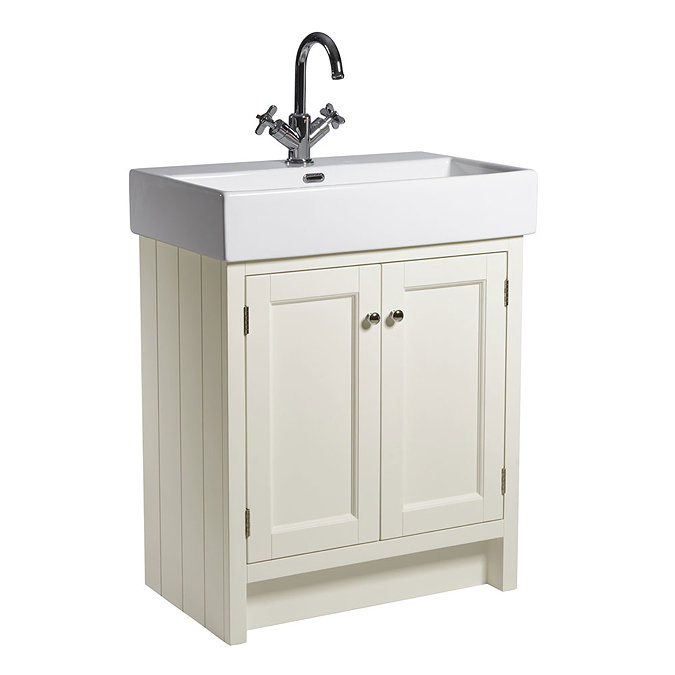 Roper Rhodes Hampton 700mm Countertop Unit & Basin - Vanilla Large Image