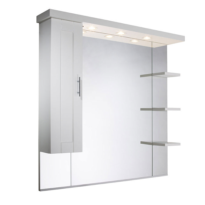 Roper Rhodes New England 1000mm Mirror with Shelves, Cupboard & Canopy Large Image