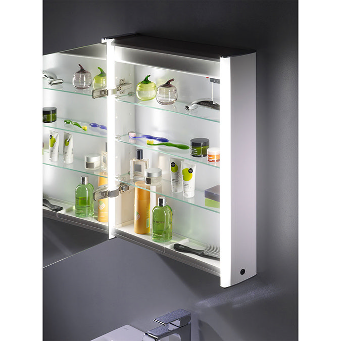 Roper Rhodes Plateau Illuminated Mirror Cabinet - White - AS515WIL additional Large Image