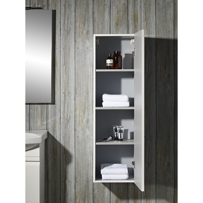 Roper Rhodes Profile 350mm Tall Storage Cupboard - Gloss White Profile Large Image
