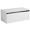 Roper Rhodes Pursuit 900mm Wall Mounted Unit with Solid Surface Worktop - Gloss White Large Image