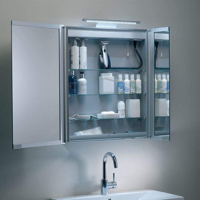Roper Rhodes Refine Slimline Mirror Cabinet with Electrics - AS615ALSL Feature Large Image