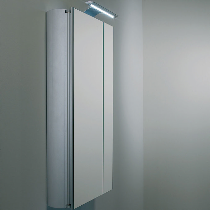 Roper Rhodes Refine Slimline Mirror Cabinet with Electrics - AS615ALSL In Bathroom Large Image