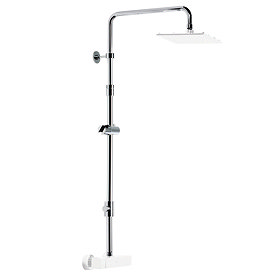 Roper Rhodes Round Height Adjustable Rigid Riser Rail with Diverter - SVARM07 Large Image