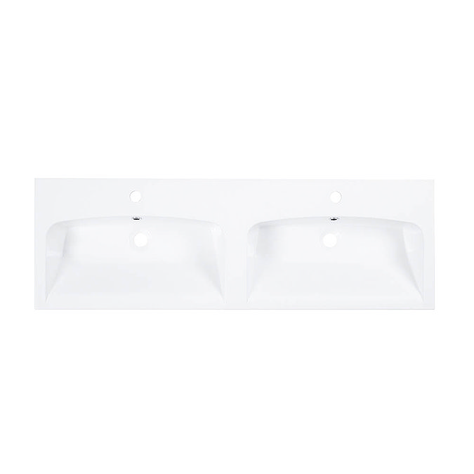 Roper Rhodes Scheme 1200 Double Drawer Vanity Unit with Lighting Kit + Double Basin - Matt Carbon F