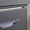 Roper Rhodes Scheme 1200 Double Drawer Vanity Unit with Lighting Kit + Double Basin - Matt Carbon S