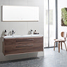 Roper Rhodes Scheme 1200 Double Drawer Vanity Unit with Lighting Kit + Double Basin - Matt Carbon I