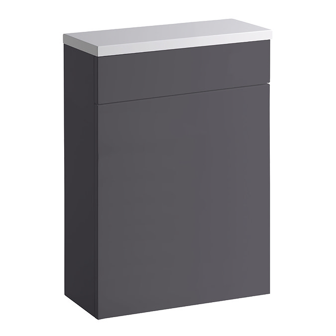 Roper Rhodes Scheme 600mm Back to Wall WC Unit & Worktop - Gloss Dark Clay Large Image