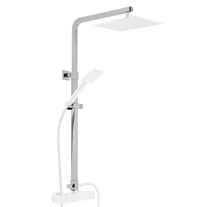 Roper Rhodes Square Height Adjustable Rigid Riser Rail with Diverter - SVARM10 Large Image