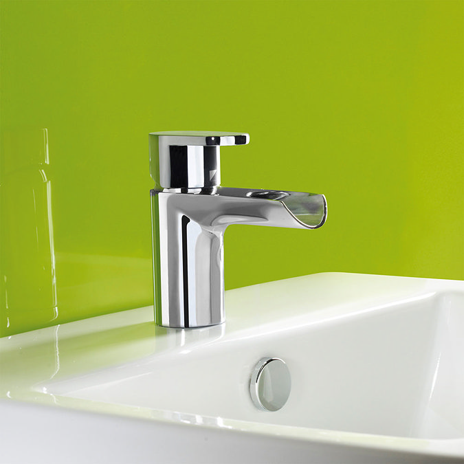 Roper Rhodes Stream Open Spout Basin Mixer with Clicker Waste - T771302 Feature Large Image