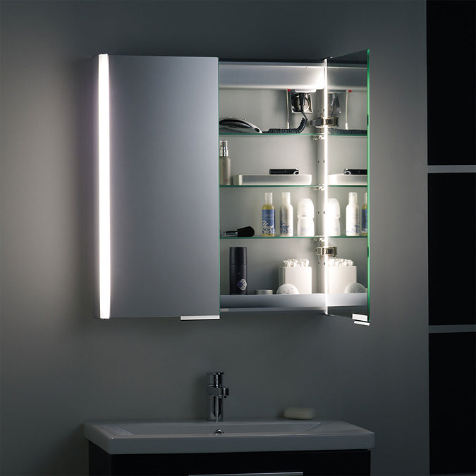Roper Rhodes Summit Illuminated Mirror Cabinet - White - AS615WIL Standard Large Image