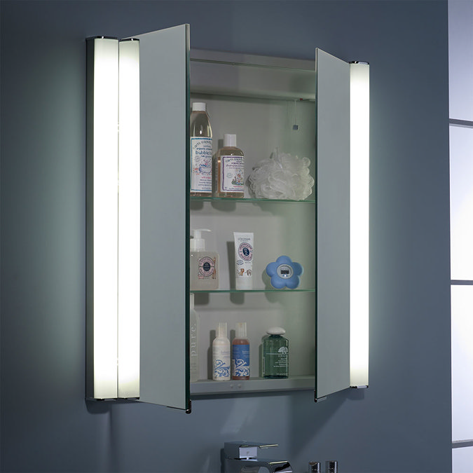 Roper Rhodes Transition Recessible Illuminated Mirror Cabinet - AS242 In Bathroom Large Image