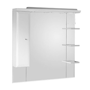 Roper Rhodes Valencia 1000mm Mirror with Shelves, Cupboard & Canopy Profile Large Image