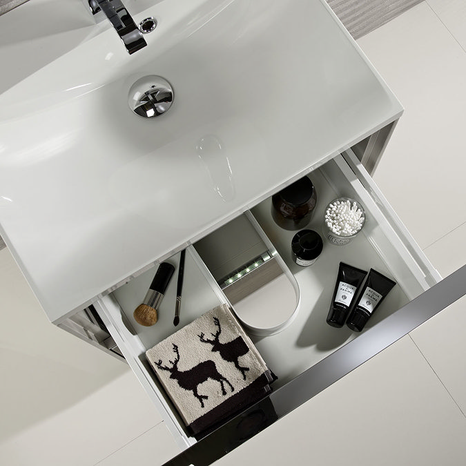 Roper Rhodes Vista 600mm Freestanding Unit - Gloss White In Bathroom Large Image