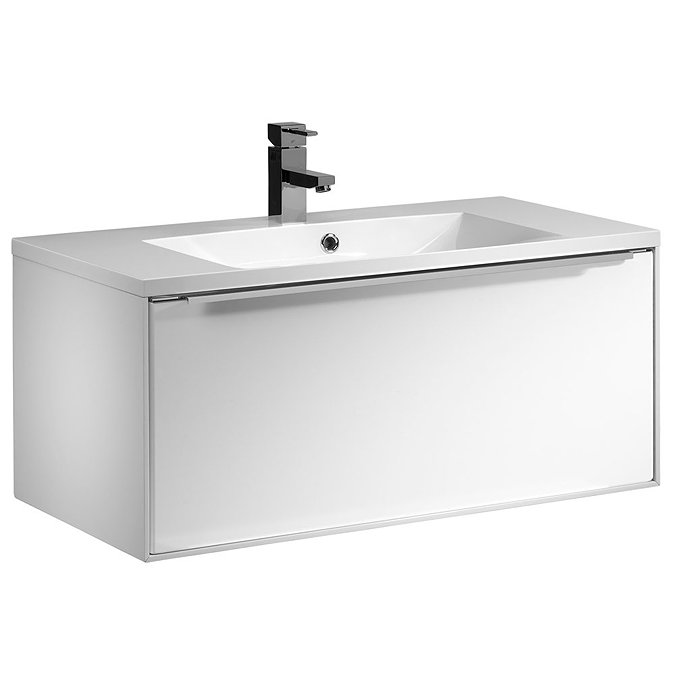 Roper Rhodes Vista 900mm Wall Mounted Unit - Gloss White Large Image