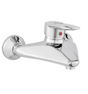 Rosa Single Lever Wall Mounted Bath Filler Large Image