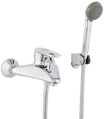Rosa Single Wall Mounted Bath Shower Mixer Large Image