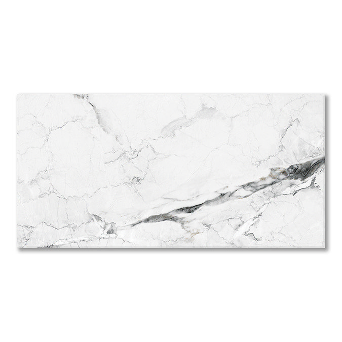 Rosario White Marble Effect Wall & Floor Tiles - 300 x 600mm