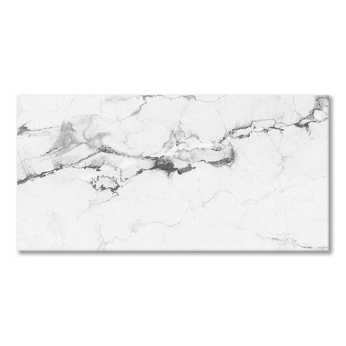 Rosario White Marble Effect Wall & Floor Tiles - 300 x 600mm