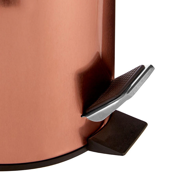 Rose Gold 3 Litre Pedal Bin  Feature Large Image