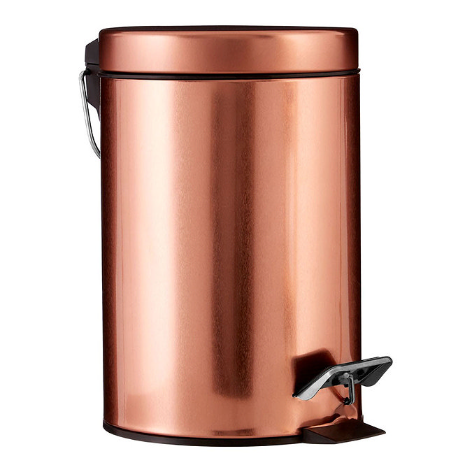 Rose Gold 3 Litre Pedal Bin Large Image