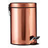Rose Gold 3 Litre Pedal Bin Large Image