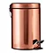 Rose Gold 3 Litre Pedal Bin Large Image