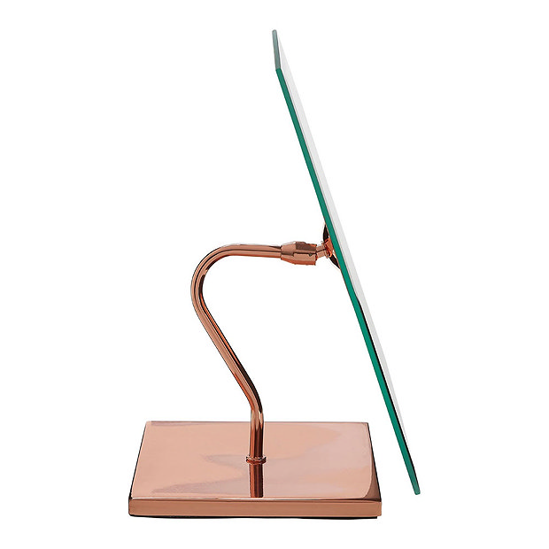 Free Standing Desk Mirror Rose Gold Victorian Plumbing
