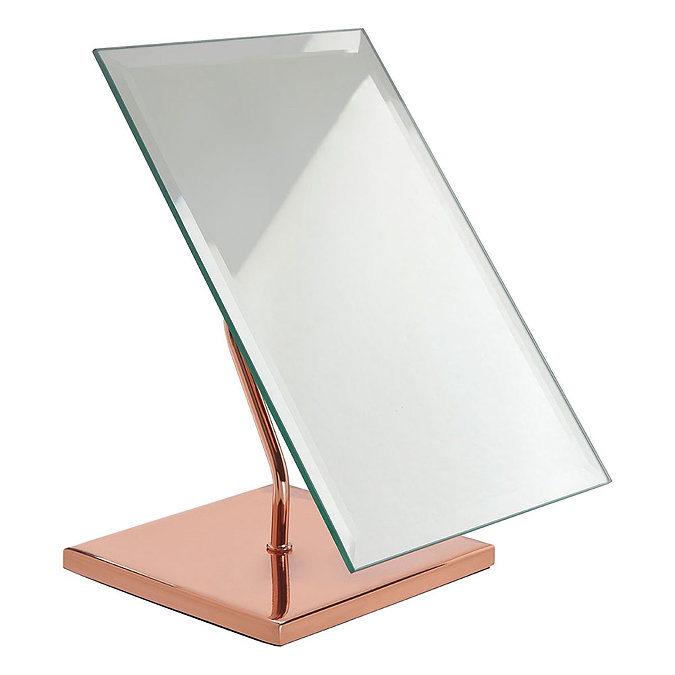 Rose Gold Free Standing Table Mirror Large Image
