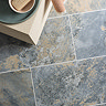 Rotella Blue Stone Effect Wall and Floor Tiles - 300 x 600mm