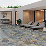 Rotella Blue Stone Effect Wall and Floor Tiles - 300 x 600mm