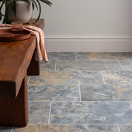 Rotella Blue Stone Effect Wall and Floor Tiles - 300 x 600mm
