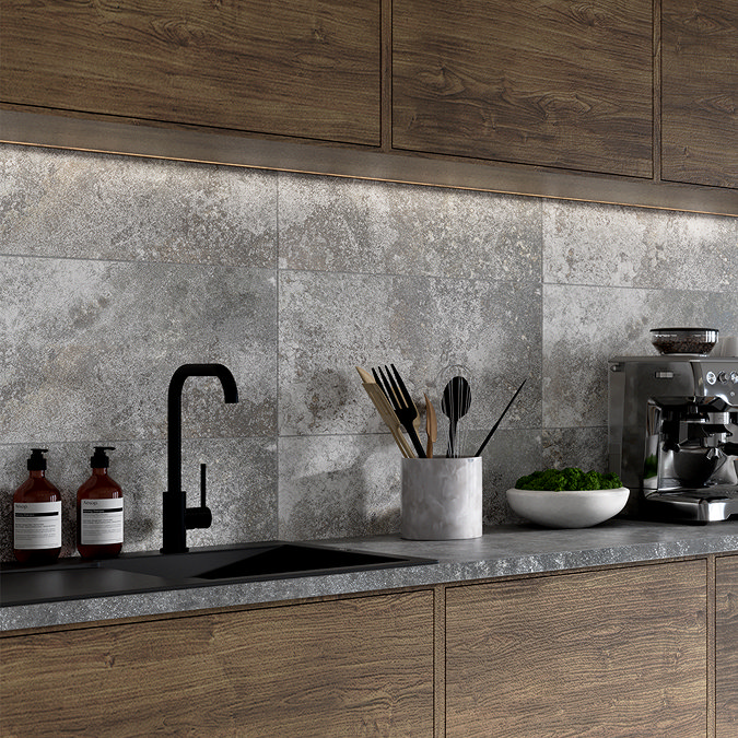 Rotella Grey Stone Effect Wall and Floor Tiles