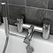 Cruze Round Bath Shower Mixer Handset Holder Arm Chrome  Feature Large Image