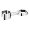 Cruze Round Bath Shower Mixer Handset Holder Arm Chrome Large Image