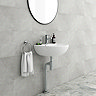 Arezzo Round Basin Bottle Trap & Tube to Floor Pipe Set - Chrome