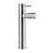 Round Tall Basin Mixer Tap Chrome