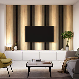 Roxbury 2400 x 600mm Natural Oak Acoustic Wall Panel