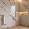Roxbury Concealed Shower Tower Panel Brushed Brass