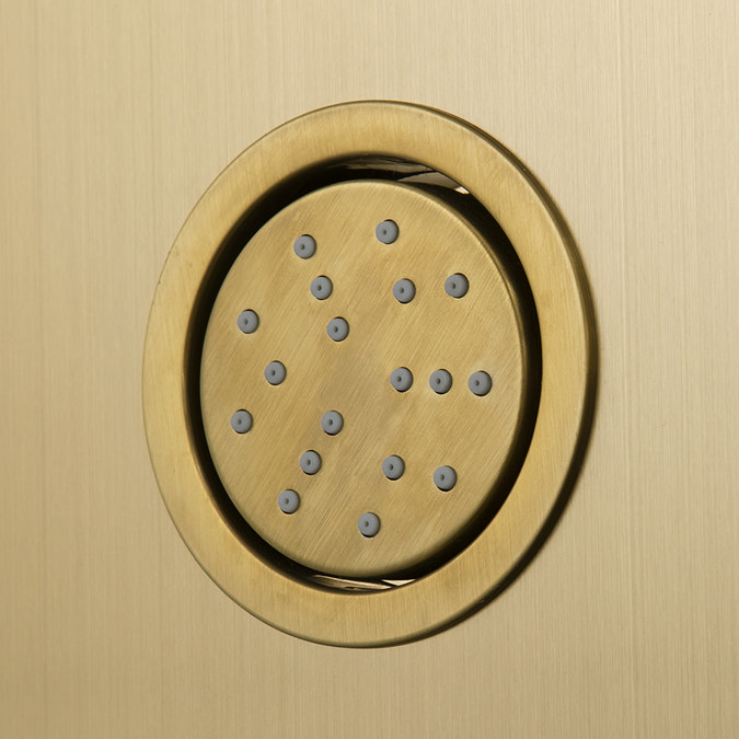 Roxbury Concealed Shower Tower Panel Brushed Brass