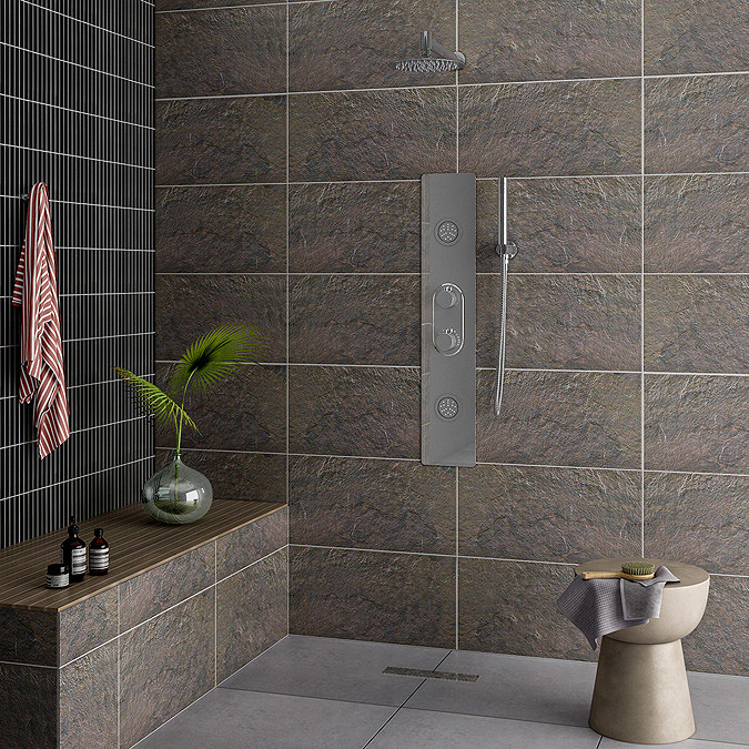 Roxbury Concealed Shower Tower Panel Chrome