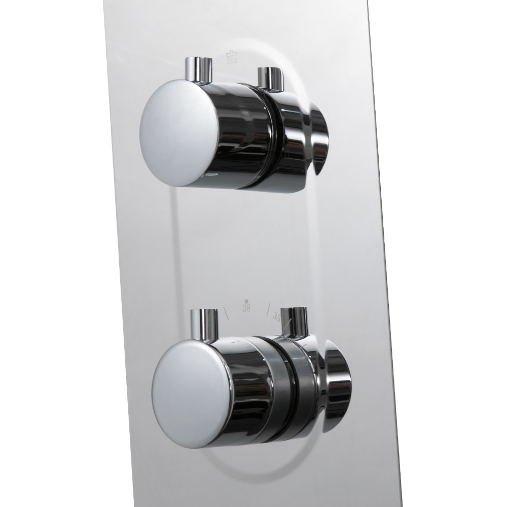 Roxbury Concealed Shower Tower Panel Chrome