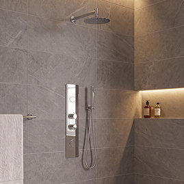 Roxbury Concealed Shower Tower Panel Chrome