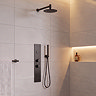 Roxbury Concealed Shower Tower Panel Matt Black
