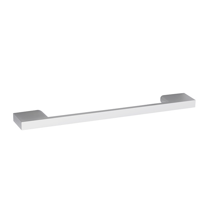 Roxbury Deco Fluted 500mm Green Vanity Unit - Wall Hung Single Drawer Unit with Chrome Handle Feature Large Image