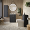 Roxbury Deco Fluted 500mm Anthracite Grey WC Unit